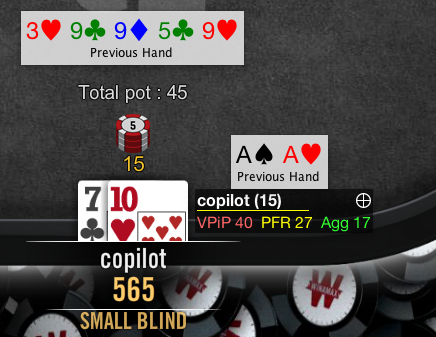 poker copilot names in wrong position